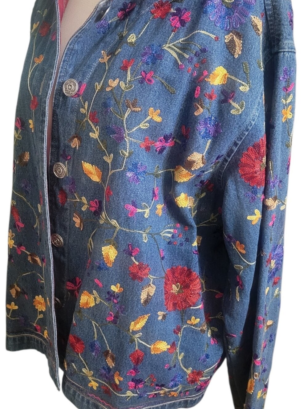 Chico's Vintage Denim Jacket - Picture 3 of 12